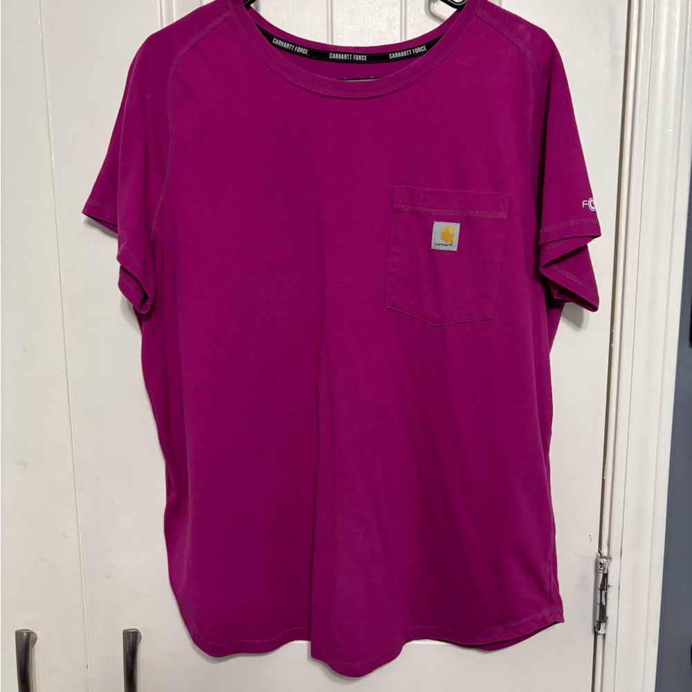 Carhartt Fuchsia Pocket Tee